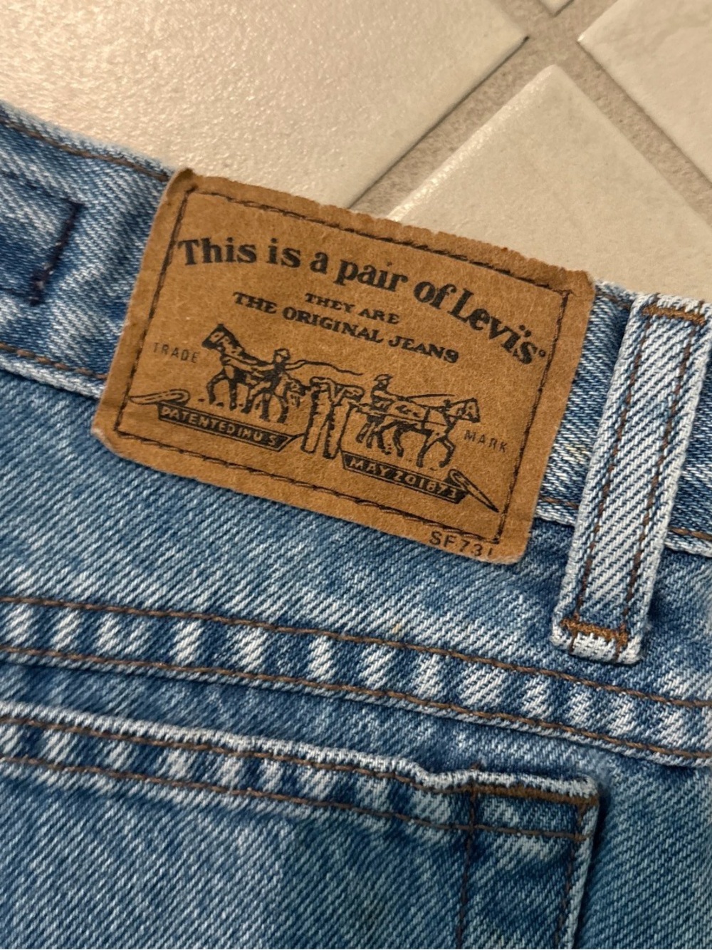 Vintage 80’s/90’s Levi’s skirt waist 26 inches 1956 - Picture 5 of 6